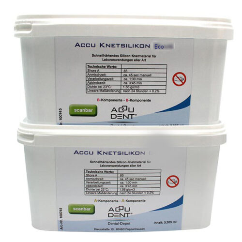 ACCU Knetsilikon Eco 85 Shore blau